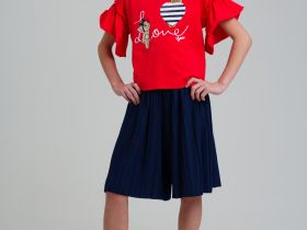 Фуфайка трикотажная для девочек (футболка)