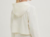 Укороченное худи из хлопка широкого силуэта