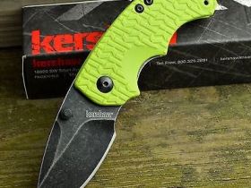 Складной нож Kershaw Shuffle 8700LIMEBW, сталь 8Cr13MoV BlackWash™, компактный мультитул, рукоять GFN зелёная