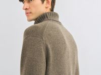 Свитер с содержанием шерсти, Коричневый