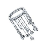 Серебряное кольцо с фианитами