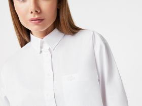 Женская рубашка Lacoste оверсайз