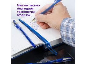 Ручка шариковая Berlingo "xGold" синяя, 0,7 мм, игольчатый стержень, грип