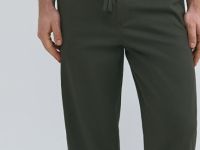 Базовые брюки из твила, Зеленый