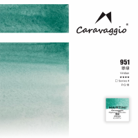 Акварель Mairtini "Caravaggio Professional" полукювета, Viridian