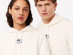 Хлопковая толстовка Lacoste унисекс с капюшоном