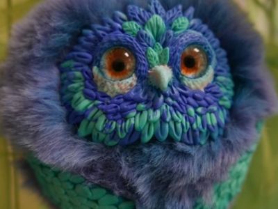 Мастер-класс "Роспись и декор ватной ёлочной игрушки-совёнка"