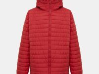 Стеганая куртка с капюшоном