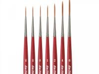 Кисть синтетика №2/0 круглая риггер Da Vinci Cosmotop 1280 короткая ручка