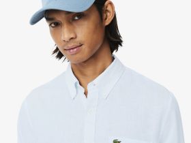 Мужская льняная рубашка Lacoste стандартного кроя