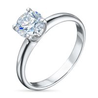 Классическое кольцо из серебра э0612кц11102400_white