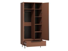 Распашной шкаф Квелен 2-96x220 Терракотовый