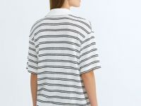 Трикотажное поло из вискозы, Бежевый