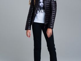 Куртка текстильная с полиуретановым покрытием для девочек