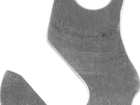 Держатель заднего переключателя &quot;петух&quot; Meta №85 фрезерованный (серебристый)