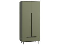 Распашной шкаф Квелен 2-96x220 Оливковый