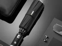 Зонт Xiaomi Zuodu Full Automatic Umbrella Led автоматический с фонарем (черный)