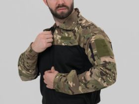 Лонгслив Remington Tactical Frog с воротником-стойкой, камуфляж