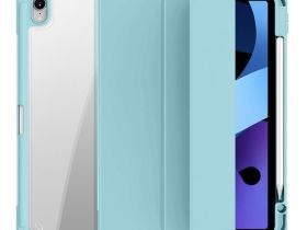 Чехол-книжка Mosbros для Apple iPad Pro 11 (2024/2025) (полиуретан с подставкой/отсек для стилуса) (голубой)