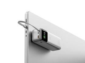 Внешний аккумулятор WiWU Mega 27000mAh 240W/кабель Type-C (PM201) (серебристый)