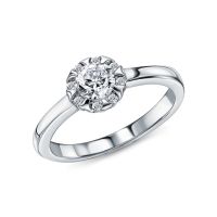 Серебряное кольцо с фианитами
