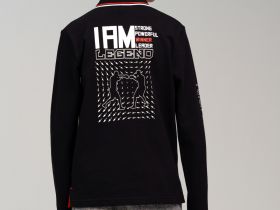 Сорочка трикотажная с воротником поло для мальчиков