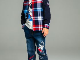 Сорочка текстильная для мальчиков (regular fit)