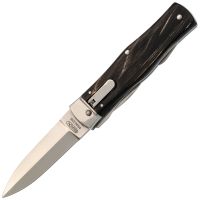 Автоматический многофункциональный нож Mikov Predator, сталь 420, рукоять рог буйвола