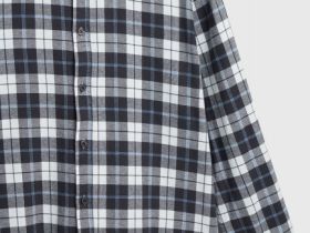 Рубашка в клетку, Серый
