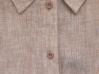 Льняная рубашка с коротким рукавом