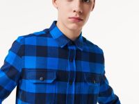 Мужская клетчатая рубашка Lacoste Slim Fit