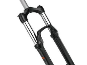 Амортизационная вилка RST Omega TNL 26" (белый 26" 100 мм эксцентрик 9 мм шток 1 1/8" (28.6 мм), сталь для дисковых тормозов)
