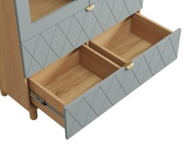 Витрина Теджонс 2-93x204 Ромб Мятный