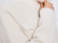 Жакет с высоким ворсом и нагрудными карманами