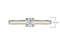 Помолвочное кольцо из желтого золота с бриллиантами э0301кц02150900