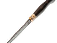 Авторский нож Медведь, сталь мозаичный дамаск, подарочная шкатулка