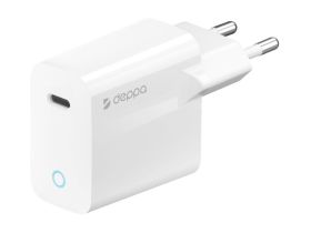 Сетевое зарядное устройство Deppa Wall charger (11428) 25W 3.0А Type-C (белый)