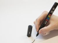 Маркер UNI "POSCA" PC-3M, 0,9-1,3 мм, наконечник пулевидный, №37 цвет серый