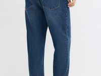 Утеплённые свободные джинсы Bow, Синий