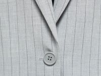 Однобортный жакет в полоску