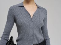 Легкий кардиган приталенного кроя с шерстью