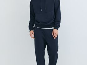 Базовое худи с карманом-кенгуру, Синий