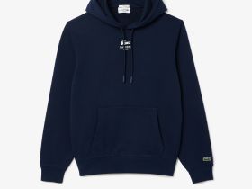Хлопковая толстовка Lacoste унисекс с капюшоном
