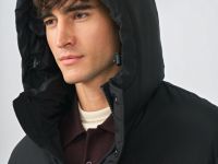 Куртка с натуральным пухом, Черный