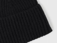 Вязаная шапка с отворотом, Черный