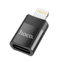 Переходник Hoco UA17 Lightning/Type-C (черный)