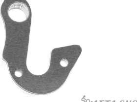 Держатель заднего переключателя "петух" Meta №166 фрезерованный (серебристый)