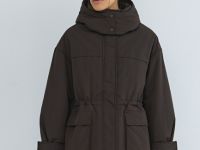 Куртка-парка с капюшоном, Коричневый