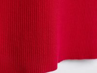 Джемпер поло в рубчик, Красный