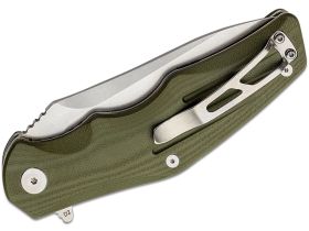 Складной нож QSP Pangolin, сталь D2, рукоять G10, зеленый